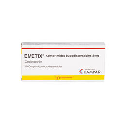 Emetix Ondansetrón 8mg 10 Comprimidos Bucodispersables