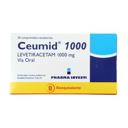 Ceumid (B) Levetiracetam 1000mg 30 Comprimidos Recubiertos