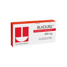 Bladuril Flavoxato 200mg 20 Comprimidos Recubiertos