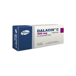 Dalacin C Clindamicina 300mg 16 Cápsulas