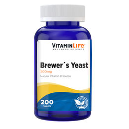 Product image of VitaminLife Levadura de Cerveza 500mg 200 Tabletas