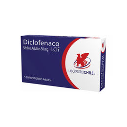 Diclofenaco Adulto 50mg 5 Supositorios