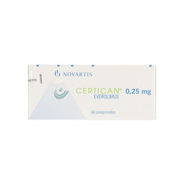 Certican Everolimus 0.5mg 60 Comprimidos