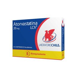 Atorvastatina (B) 20mg 30 Comprimidos Recubiertos