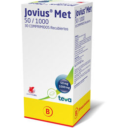 Product image of Jovius Met (B) 1000/50 Metformina / Vildagliptina 30 Comprimidos Recubiertos