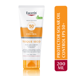 Product image of Protector Solar Corporal Oil Control Dry Touch Gel Crema 200ml - Eucerin