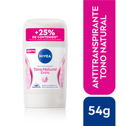 Product image of Nivea Barra Tono Natural Extra Femenino 54g