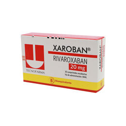 Xaroban (B) Rivaroxaban 20mg 30 Comprimidos Recubiertos