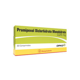 Pramipexol (B) 0.25mg 30 Comprimidos