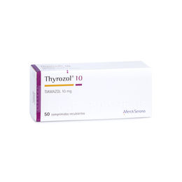 Thyrozol Tiamazol 10mg 50 Comprimidos Recubiertos