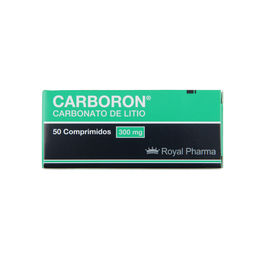 Carboron Carbonato de Litio 300mg 50 Comprimidos