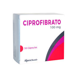 Ciprofibrato 100mg 30 Cápsulas