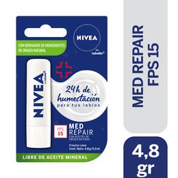 Bálsamo Labial Nivea Med Repair FPS15 4,8gr