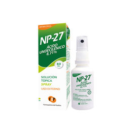 NP-27 ícido Undecilénico Solución Tópica 60ml - Farmoquí­mica del pací­fico