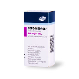 Depo-Medrol Metilprednisolona 40mg/ml Inyectable 1 Frasco-Ampolla - Depo medrol