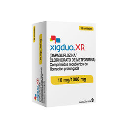 Xigduo XR Dapagliflozina / Metformina 10mg/1000mg 28 Comprimidos Prolongados