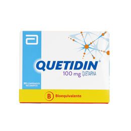 Quetidin (B) Quetiapina 200mg 30 Comprimidos Recubiertos