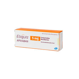 Eliquis Apixaban 5mg 60 Comprimidos Recubiertos