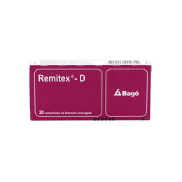 Remitex-D Cetirizina / Pseudoefedrina 20 Comprimidos Prolongados