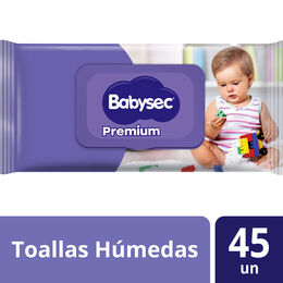 Babysec Toallitas Húmedas Premium 45 Unidades