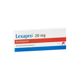 Lexapro (R) Escitalopram 20mg 28 Comprimidos Recubiertos