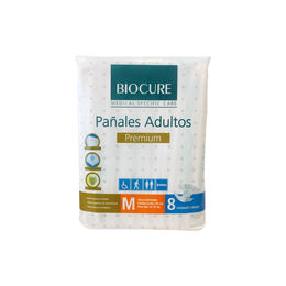 Product image of Biocure Pañal Desechable Para Adultos Talla M 8 Unidades