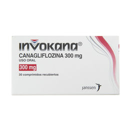 Invokana Canagliflozina 300mg 30 Comprimidos Recubiertos