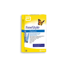 Freestyle Optium Glucosa De 25 Cintas