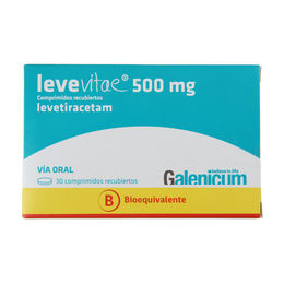 Product image of Levevitae (B) Levetiracetam 500mg 30 Comprimidos Recubiertos