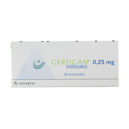 Certican Everolimus 0.25mg 60 Comprimidos