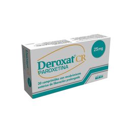 Deroxat CR Paroxetina 25mg 30 Comprimidos