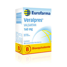 Veralpres (B) Valsartán 160mg 30 Comprimidos Recubiertos