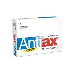 Antiax Simeticona / Magaldrate 6 Comprimidos Masticables