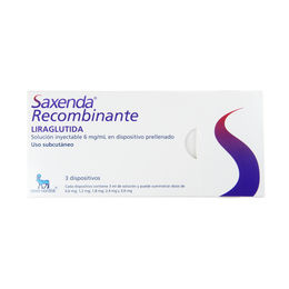 Saxenda Liraglutida Solución Inyectable 3 Dispositivos