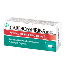 Cardioaspirina 100 Mg. 20 Tabletas