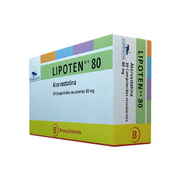 Lipoten (B) Atorvastatina 80mg 30 Comprimidos Recubiertos