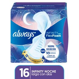 Toallas Femeninas Con Alas Always Infinity 16 Unidades