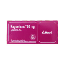 Bagomicina Minociclina 50mg 60 Comprimidos Recubiertos