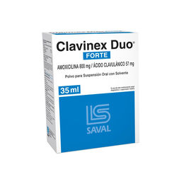 Clavinex Duo Forte Amoxicilina / ícido Clavulanico Suspensión Oral 35ml