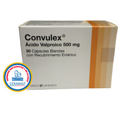 Convulex Ácido Valproico 500mg 30 Cápsulas Blandas - Cenabast