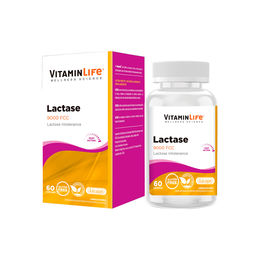 Product image of VitaminLife Lactasa 9000 Para Intolerancia a la Lactosa 60 Cápsulas