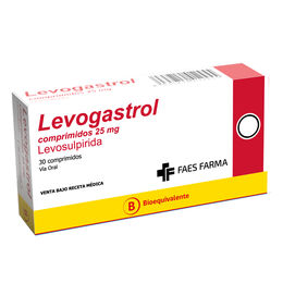 Levogastrol (B) Levosulpirida 25mg 30 Comprimidos