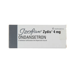 Izofran Zydis Ondansetron 4mg 2 Tabletas Bucodispersables