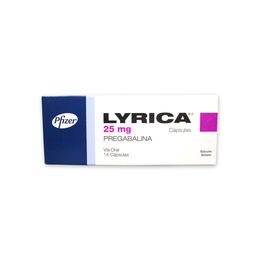 Lyrica (R) Pregabalina 25mg 14 Cápsulas