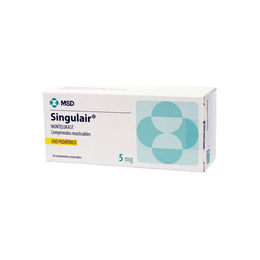 Singulair Pediátrico (R) Montelukast 5mg 30 Comprimidos Masticables