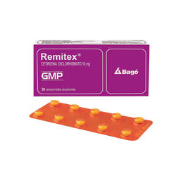 Remitex (B) Cetirizina 10mg 30 Comprimidos Recubiertos