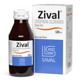 Zival (B) Levocetirizina 2.5mg/5ml Jarabe 120ml