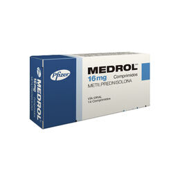 Medrol Metilprednisolona 16mg 14 Comprimidos