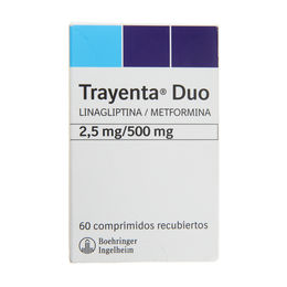 Trayenta Duo 2.5/500 Linagliptina / Metformina 60 Comprimidos Recubiertos