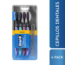 Pack Oral-B Cepillo Adulto Black 4 Unidades